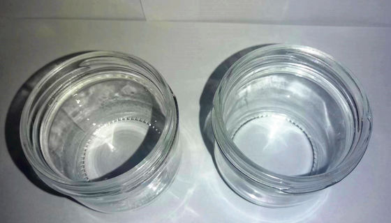 उच्च पारदर्शी कैवियार ग्लास जार मानक 120ml धातु ढक्कन के साथ