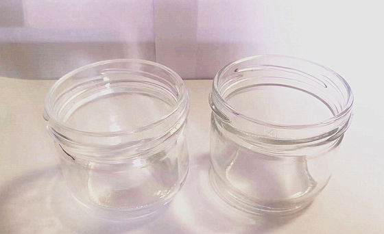 उच्च पारदर्शी कैवियार ग्लास जार मानक 120ml धातु ढक्कन के साथ
