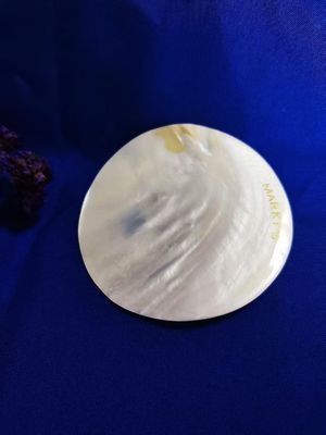 White Color Natural Mother Of Pearl MOP plate in 8cm or 10cm or customized size available